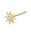 Sun Silver Bone Nose Stud NSKD-1822